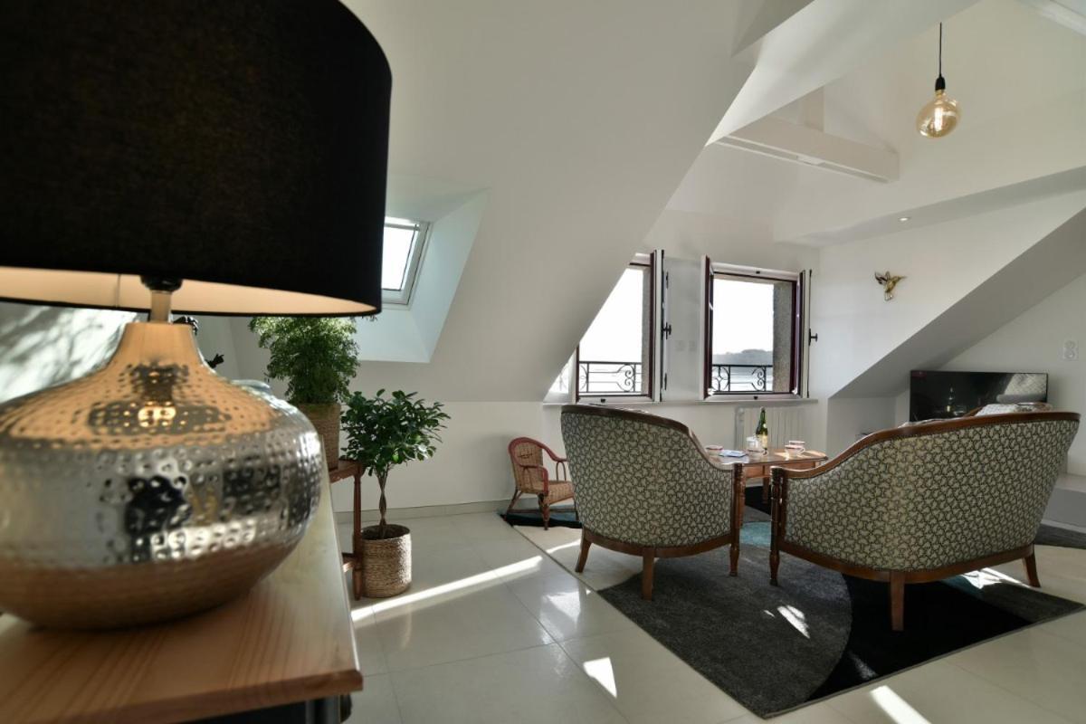 Lostra 2 - Appartement Avec Mezzanine, Front De Mer A Cancale Sur Le Port De La Houle Esterno foto